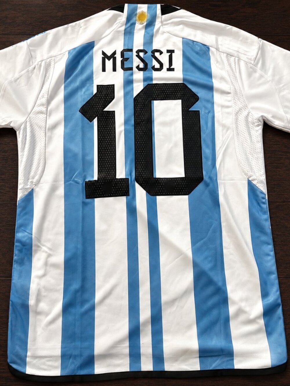 Adidas Lionel Messi #10 Argentina 2022 World Cup Home Jersey FIFA Champions NWT